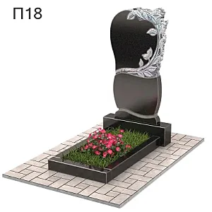 Вертикальный памятник "Сердце с розами" - Восточное кладбище Екатеринбург